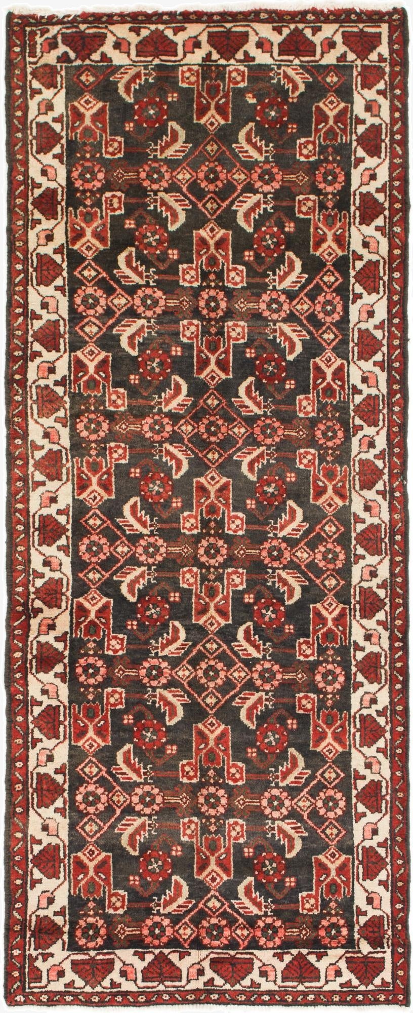 3' 6 x 9' 6  Hand Knotted Malayer Persian Wool Runner Rug