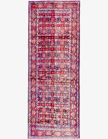 3' 7 x 10' Hand Knotted Malayer Persian Wool Runner Rug