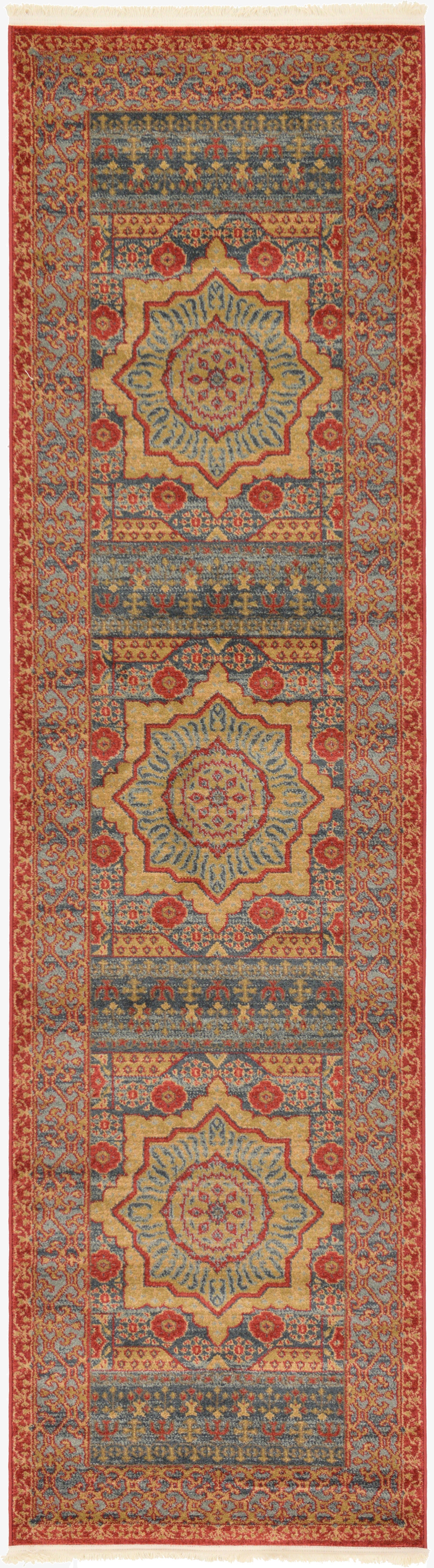 2' 7 x 10' Mamluk Runner Rug