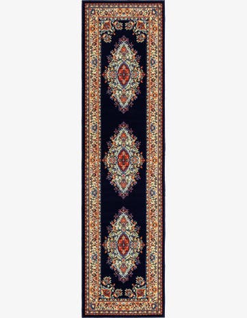 2' 7 x 10' Mashad Design Runner Rug