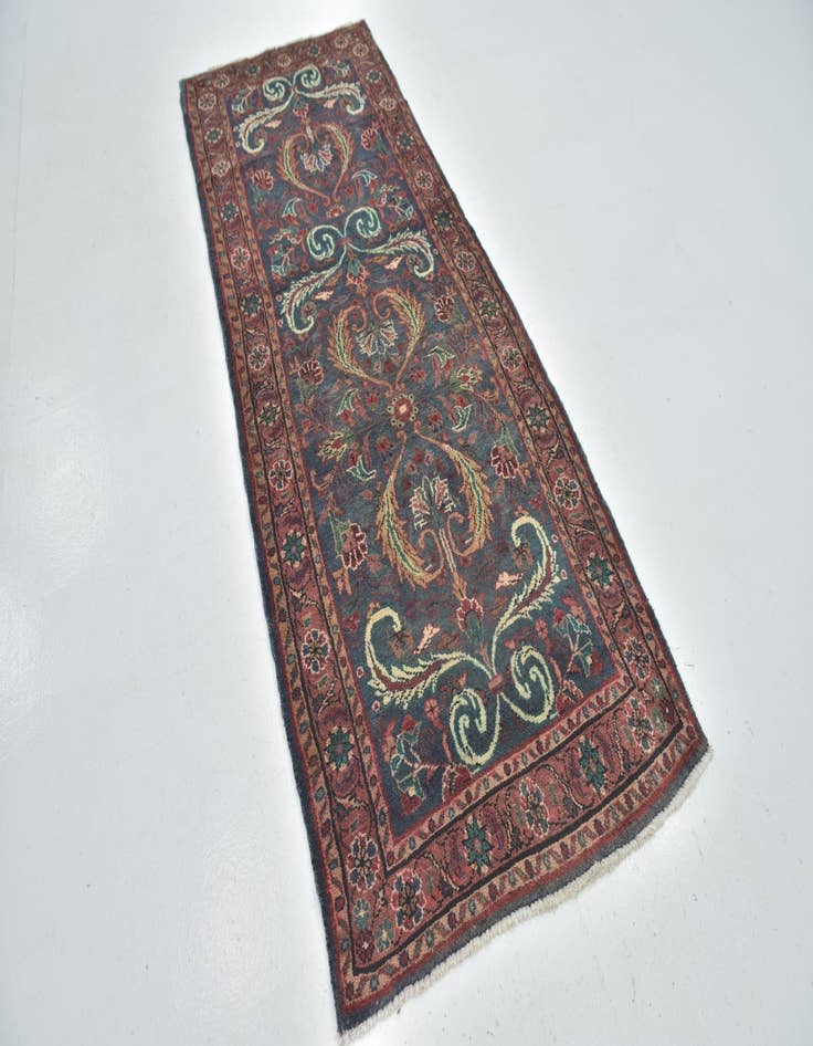 Detail image of 3' 3 x 8' 3 Hand Knotted Mehraban Persian Wool Runner Rug