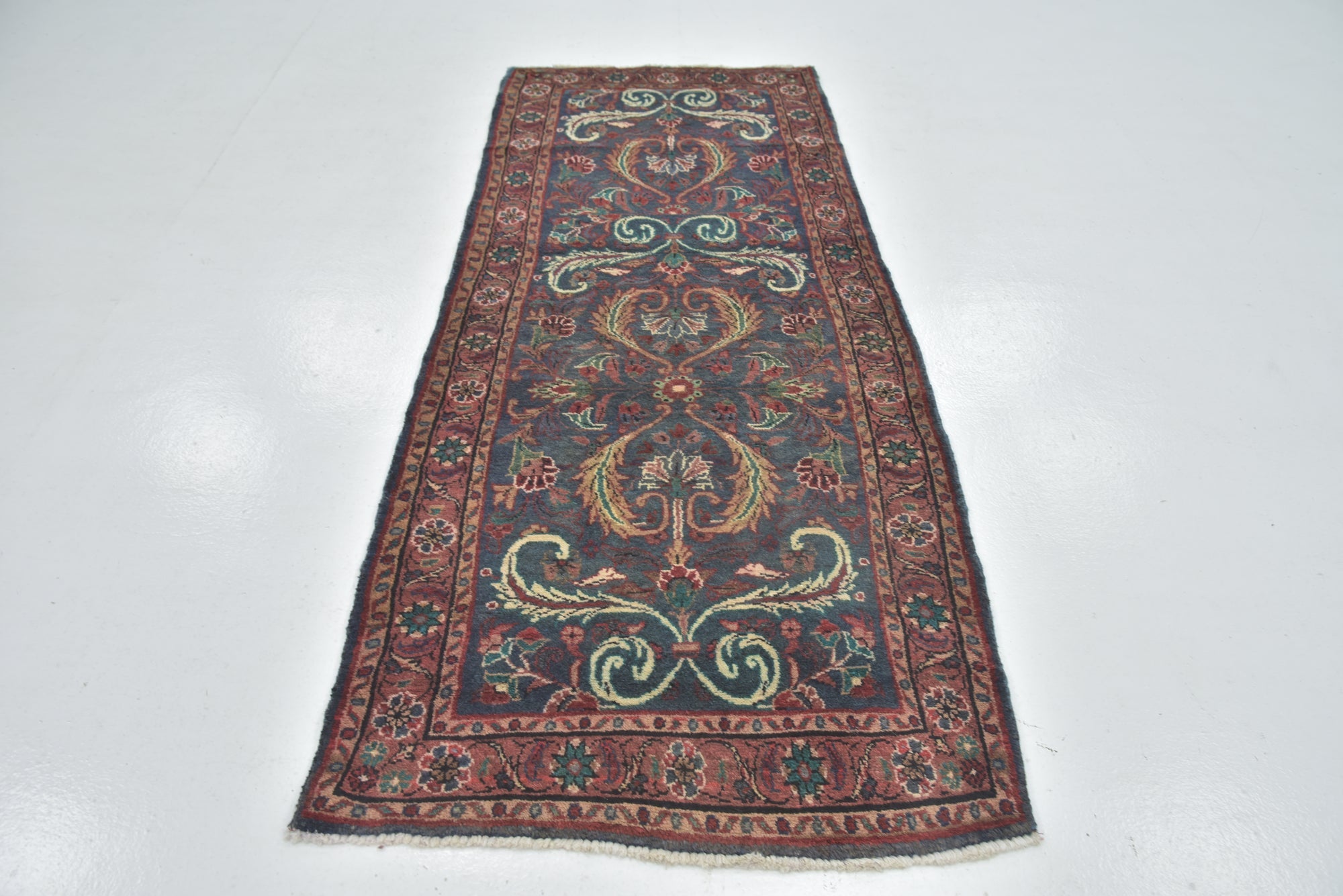 3' 3 x 8' 3 Hand Knotted Mehraban Persian Wool Runner Rug