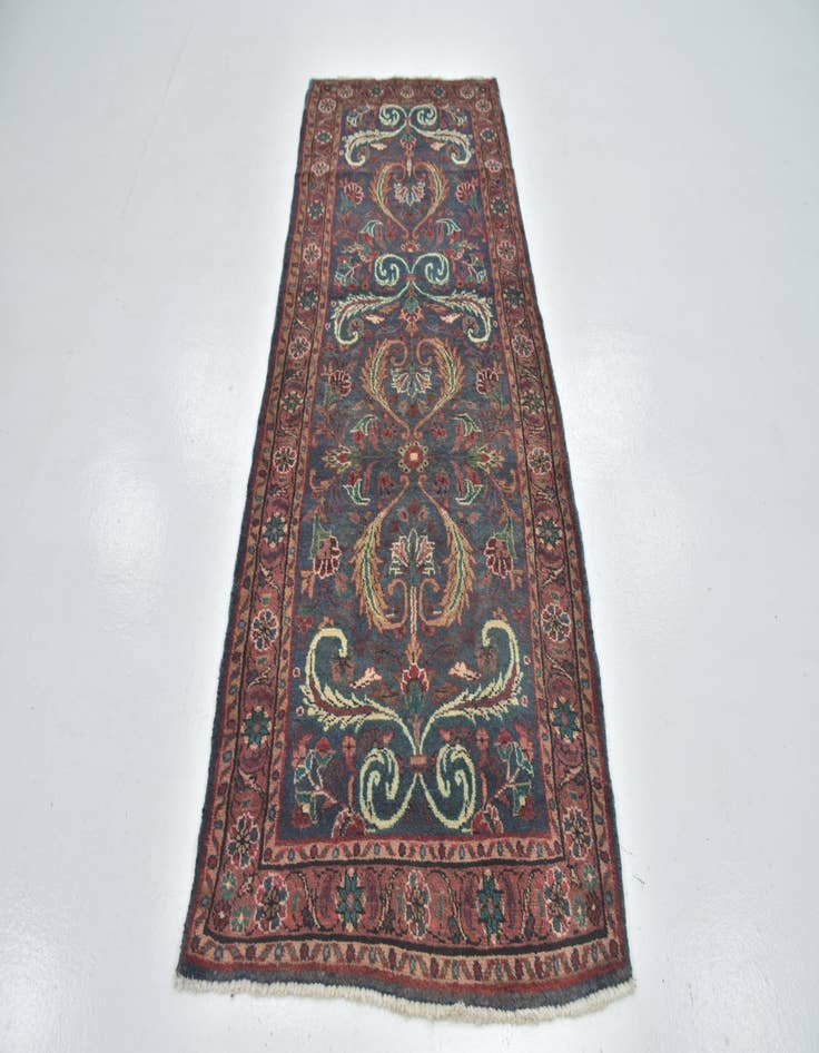 Detail image of 3' 3 x 8' 3 Hand Knotted Mehraban Persian Wool Runner Rug