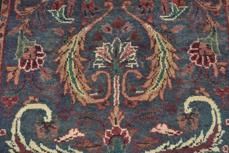 Detail image of 3' 3 x 8' 3 Hand Knotted Mehraban Persian Wool Runner Rug