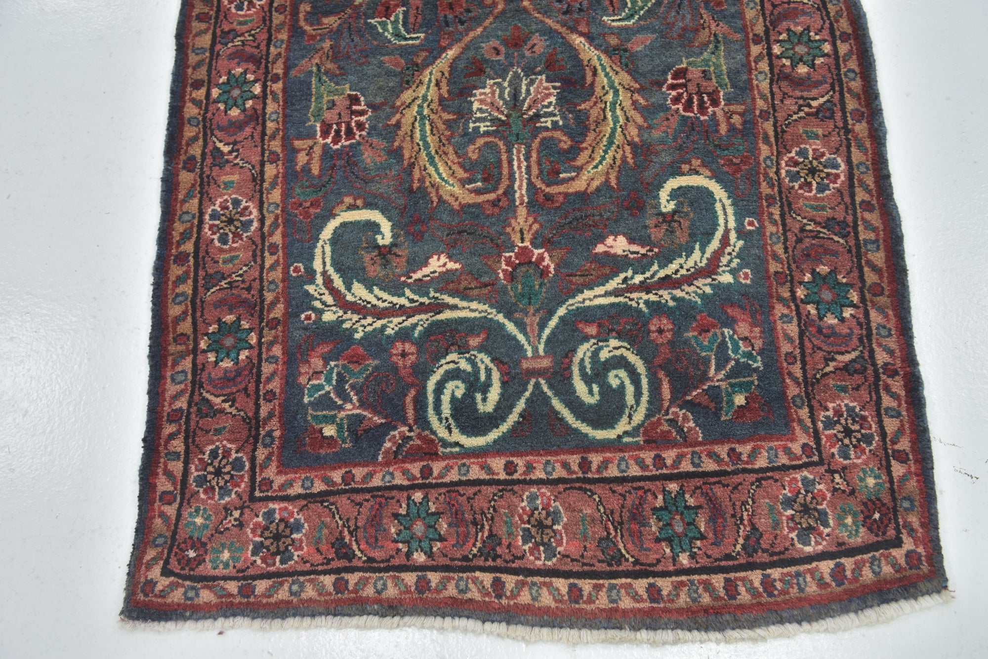 3' 3 x 8' 3 Hand Knotted Mehraban Persian Wool Runner Rug