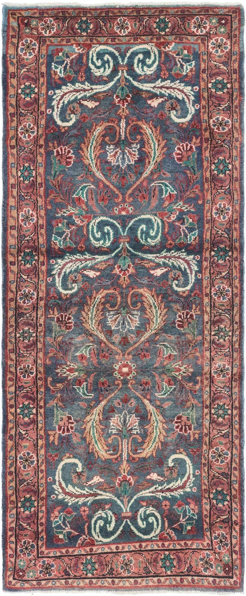 3' 3 x 8' 3 Hand Knotted Mehraban Persian Wool Runner Rug