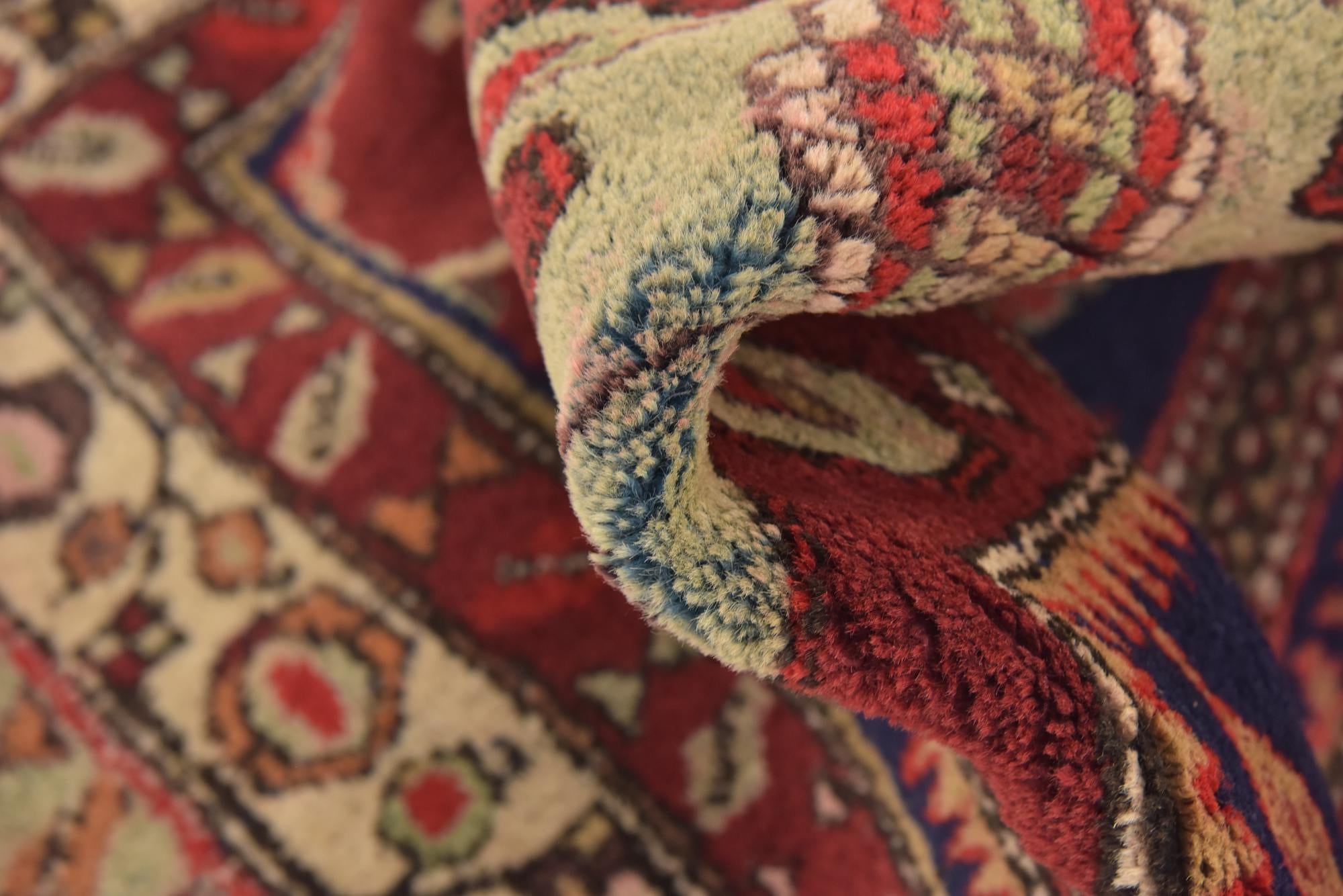 3' 8 x 11' Hand Knotted Meshkin Persian Wool Runner Rug