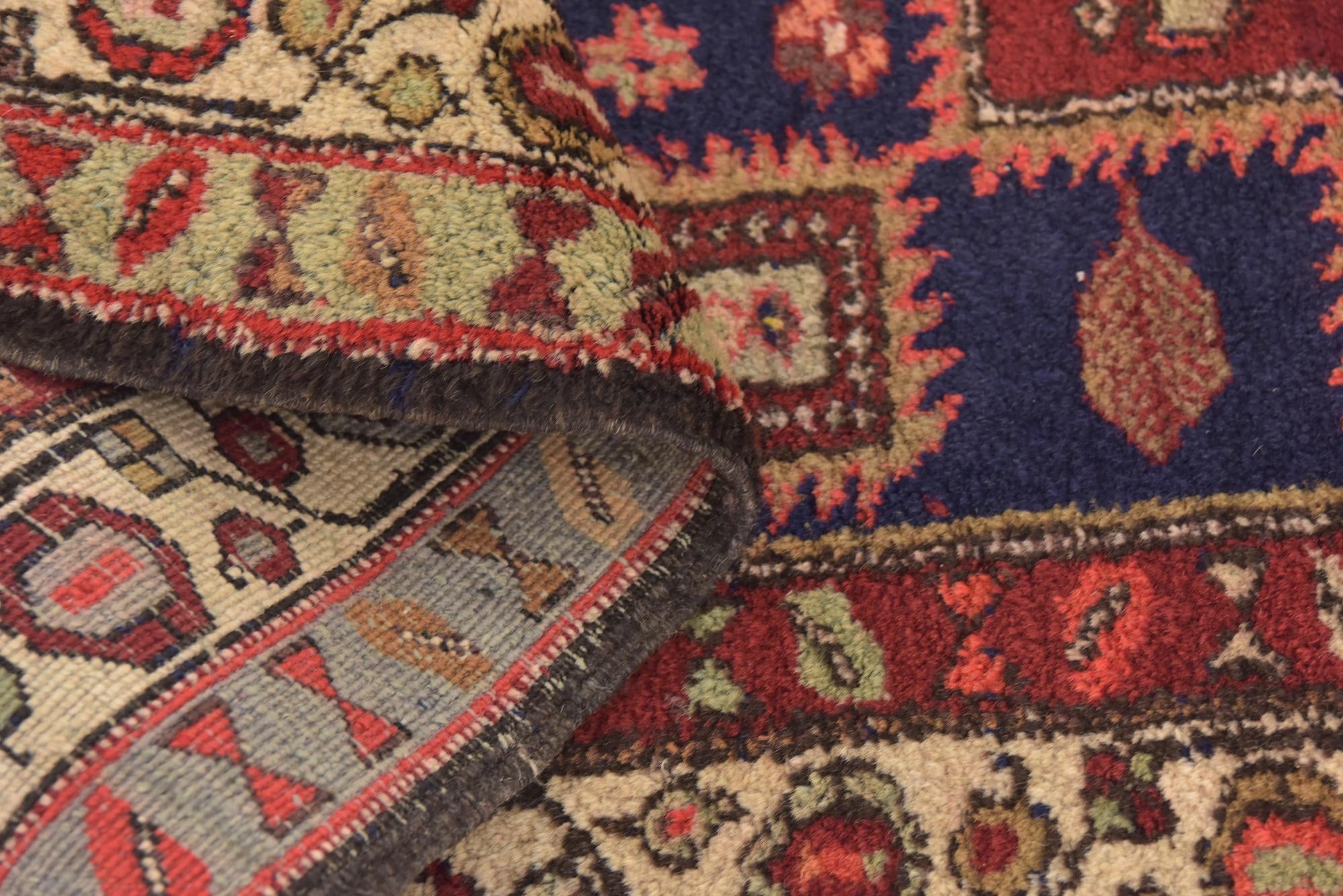3' 8 x 11' Hand Knotted Meshkin Persian Wool Runner Rug
