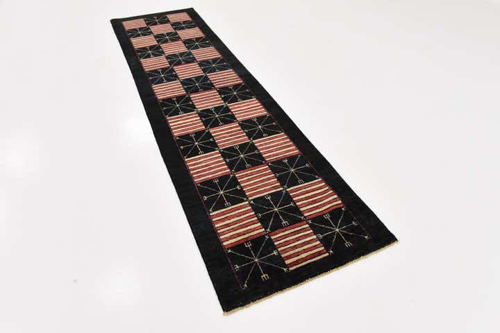 2' 6 x 9' 6 Hand Knotted Modern Ziegler Runner Rug