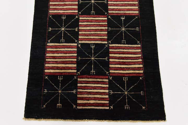 2' 6 x 9' 6 Hand Knotted Modern Ziegler Runner Rug