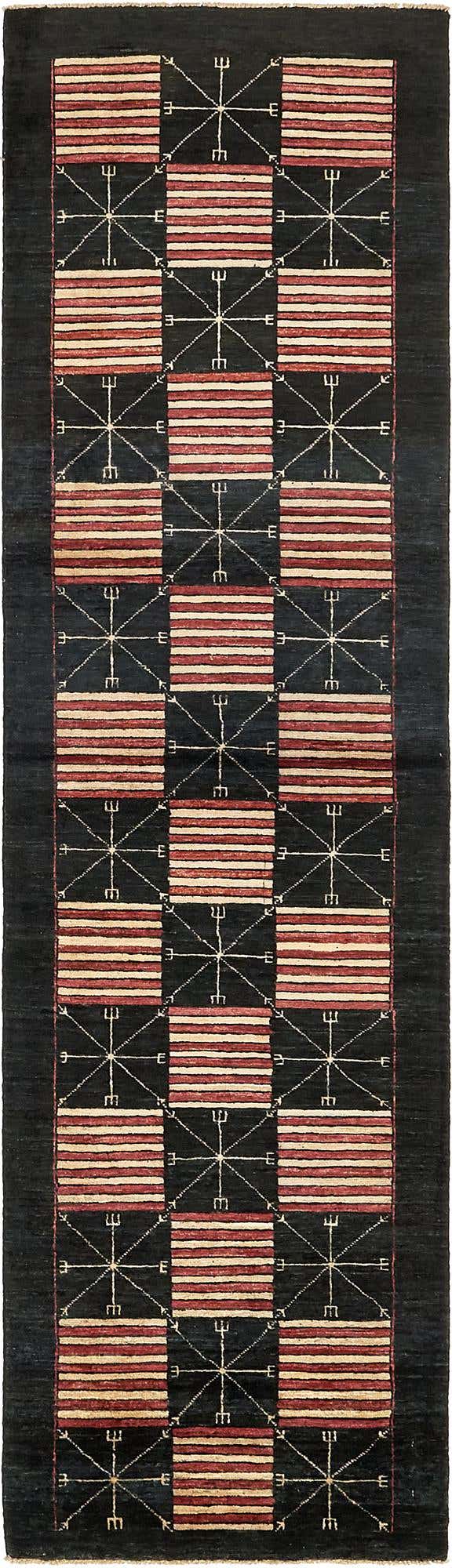 2' 6 x 9' 6 Hand Knotted Modern Ziegler Runner Rug