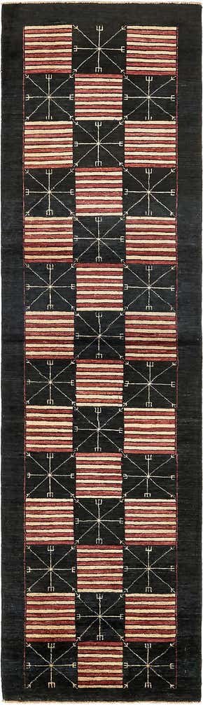 2' 6 x 9' 6 Hand Knotted Modern Ziegler Runner Rug