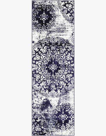 Navy Blue Monaco Runner Rug