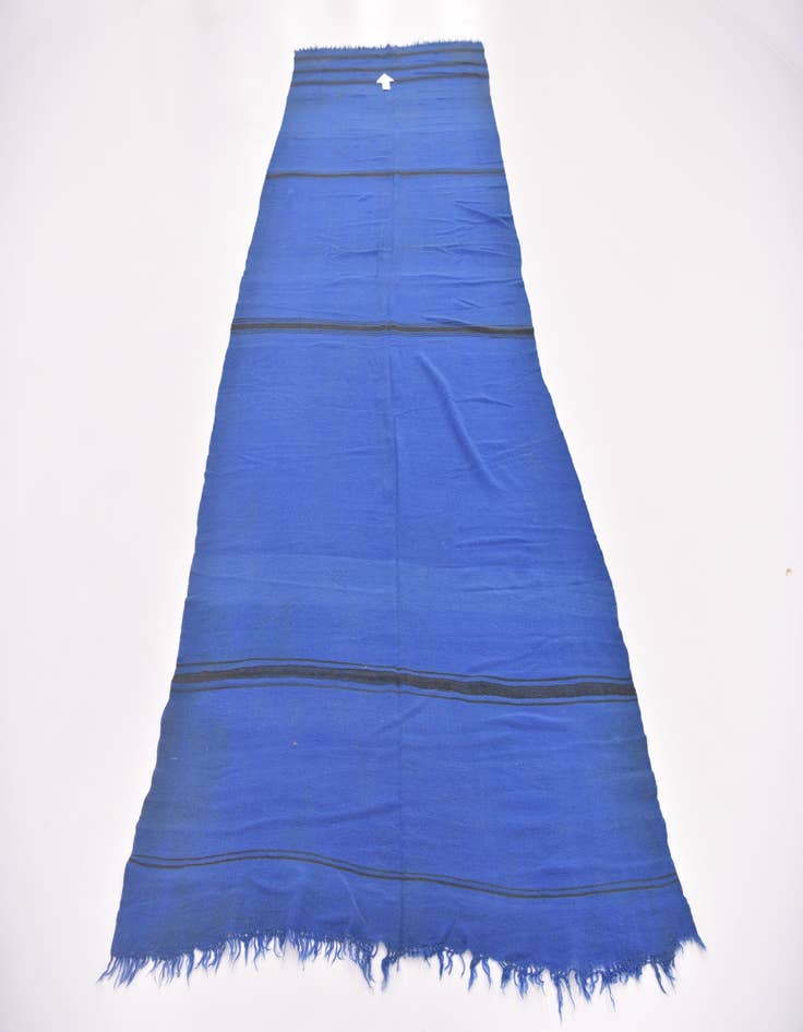 Detail image of 5' 5 x 14' 8  Hand Knotted Moroccan Oriental Wool Runner Rug