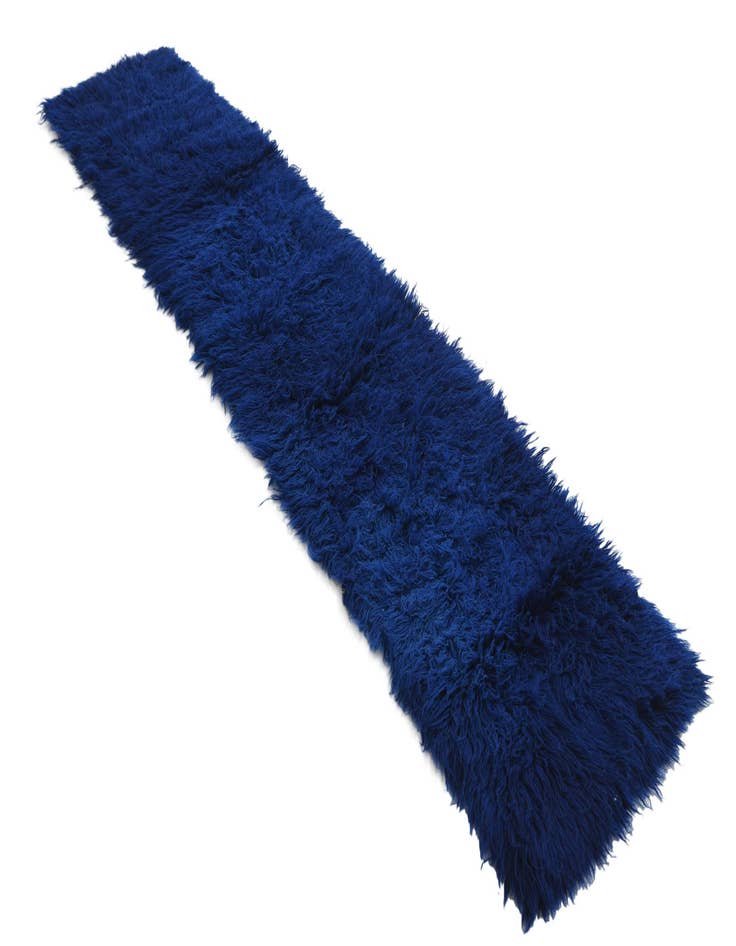 Detail image of 2' 5 x 10' 8 Hand Knotted Moroccan Wool Runner Rug