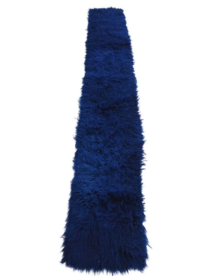 Detail image of 2' 5 x 10' 8 Hand Knotted Moroccan Wool Runner Rug