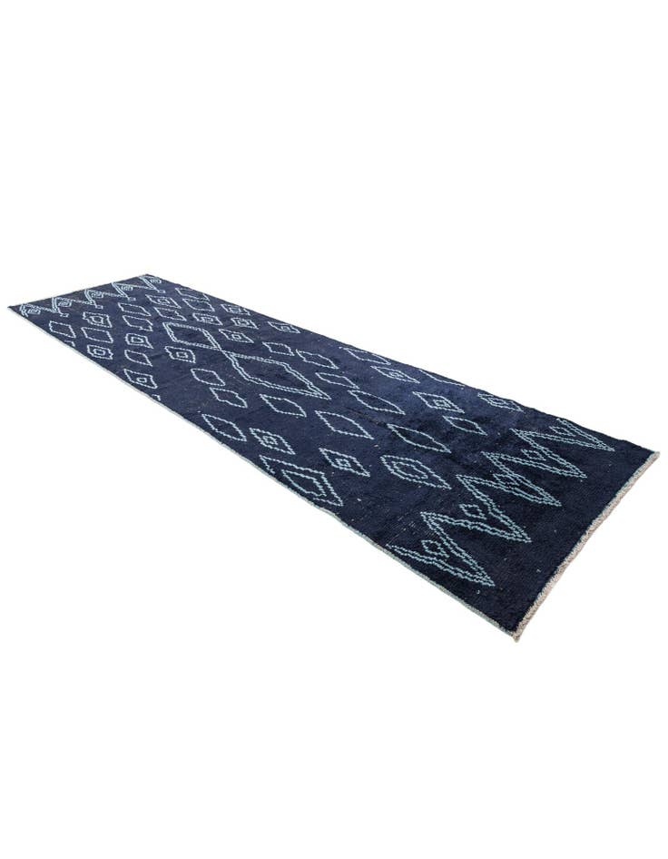 Detail image of 4' 4 x 15' 5 Hand Knotted Moroccan Wool Runner Rug