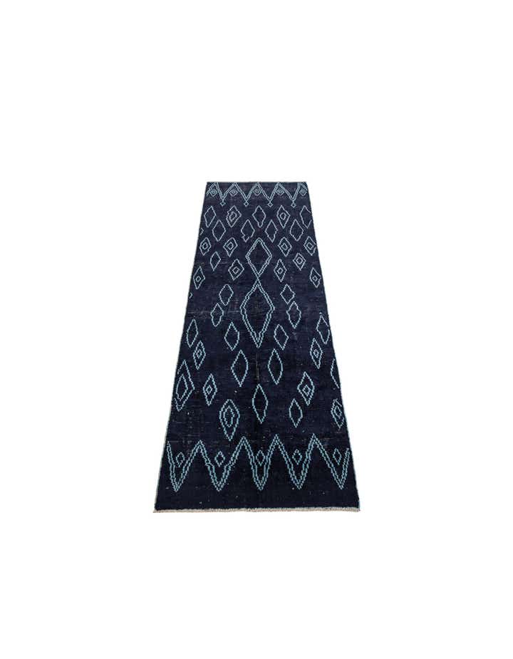 4' 4 x 15' 5 Hand Knotted Moroccan Wool Runner Rug