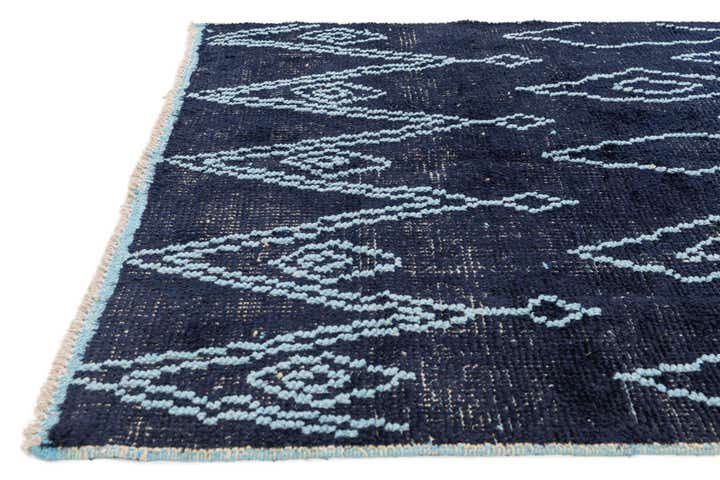 4' 4 x 15' 5 Hand Knotted Moroccan Wool Runner Rug