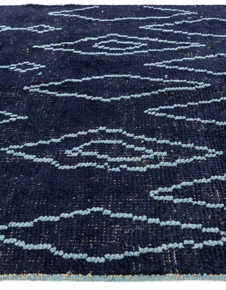 Detail image of 4' 4 x 15' 5  Hand Knotted Moroccan Wool Runner Rug