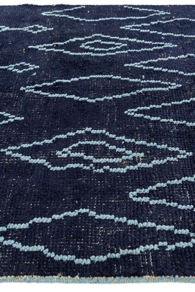 4' 4 x 15' 5 Hand Knotted Moroccan Wool Runner Rug