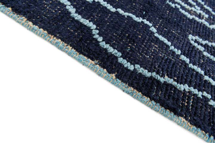 4' 4 x 15' 5 Hand Knotted Moroccan Wool Runner Rug