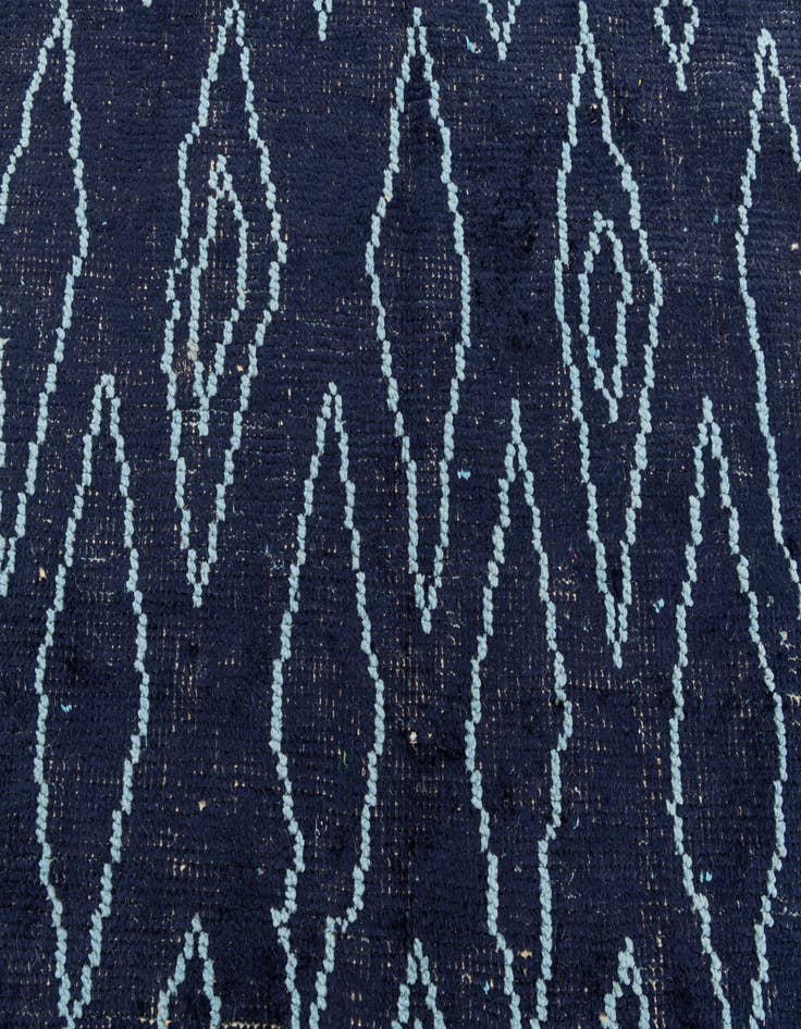 Detail image of 4' 4 x 15' 5  Hand Knotted Moroccan Wool Runner Rug