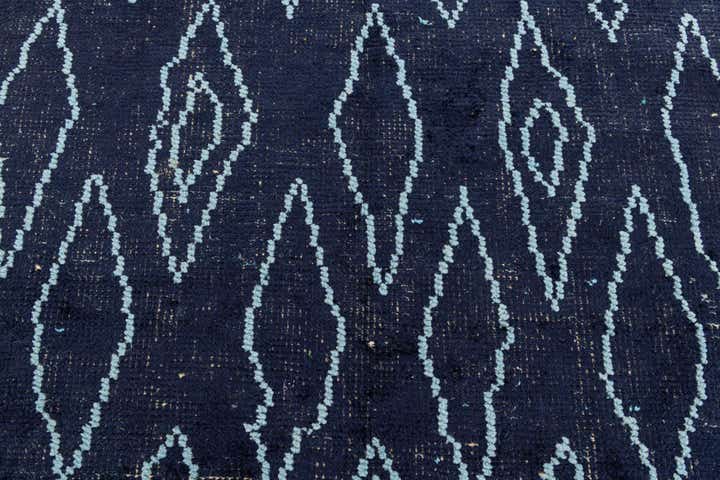 4' 4 x 15' 5 Hand Knotted Moroccan Wool Runner Rug