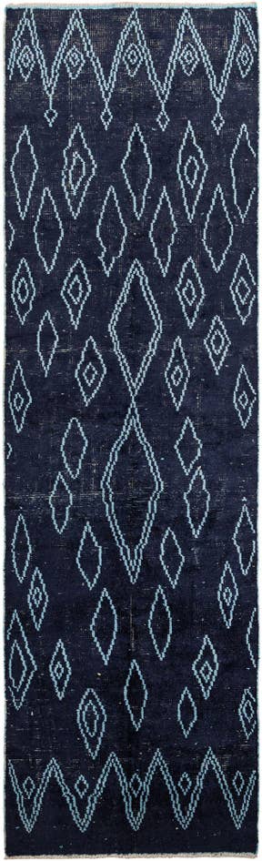 Detail image of 4' 4 x 15' 5 Hand Knotted Moroccan Wool Runner Rug