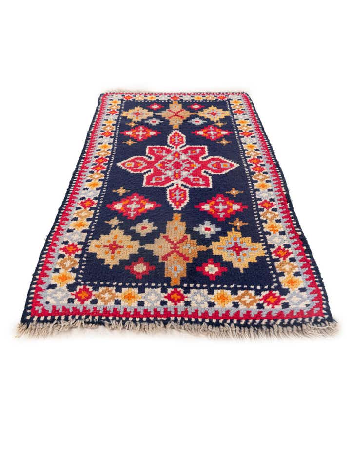 2' 2 x 4' 3 Hand Knotted Moroccan Wool Runner Rug