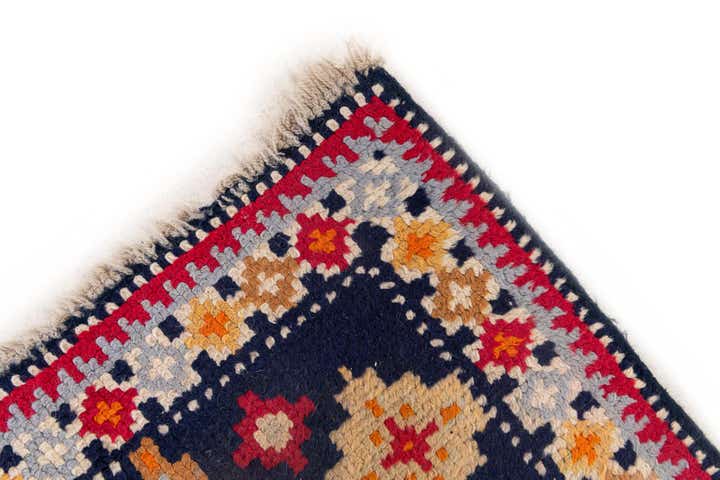 2' 2 x 4' 3 Hand Knotted Moroccan Wool Runner Rug