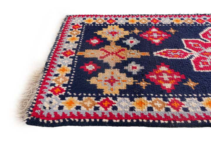 2' 2 x 4' 3 Hand Knotted Moroccan Wool Runner Rug