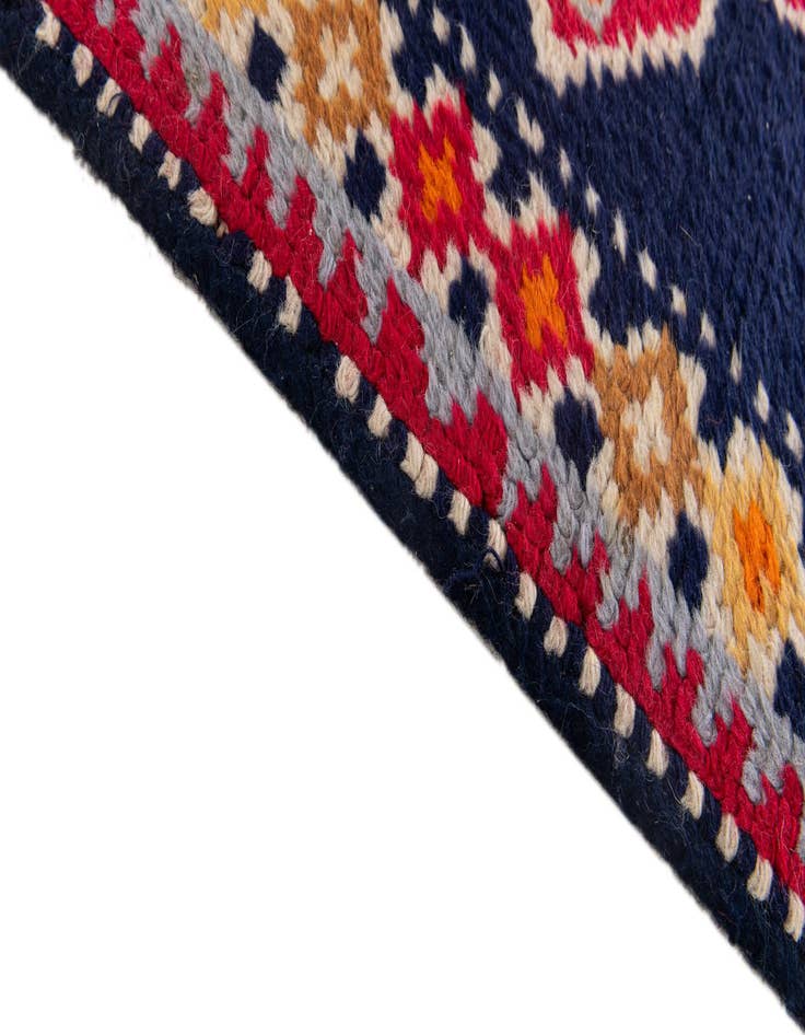 Detail image of 2' 2 x 4' 3  Hand Knotted Moroccan Wool Runner Rug