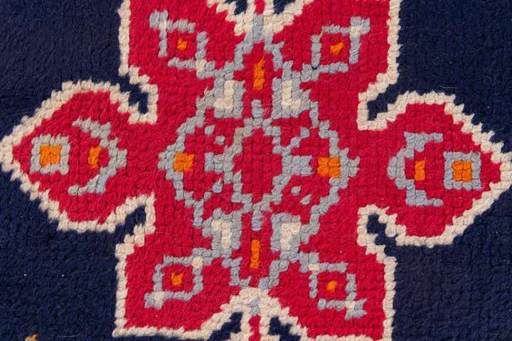 2' 2 x 4' 3 Hand Knotted Moroccan Wool Runner Rug