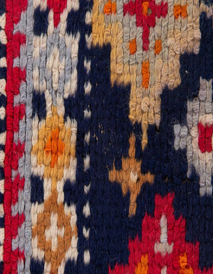 Detail image of 2' 2 x 4' 3  Hand Knotted Moroccan Wool Runner Rug