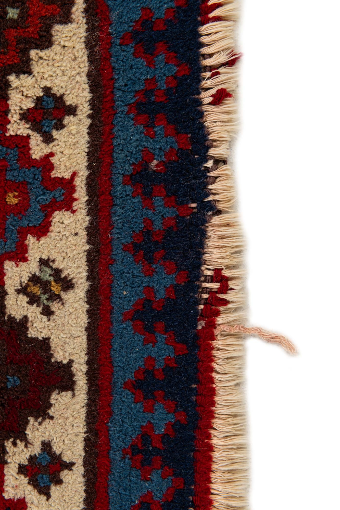 90cm x 345cm anudado a mano marroquí Alfombra Lana Pasillera