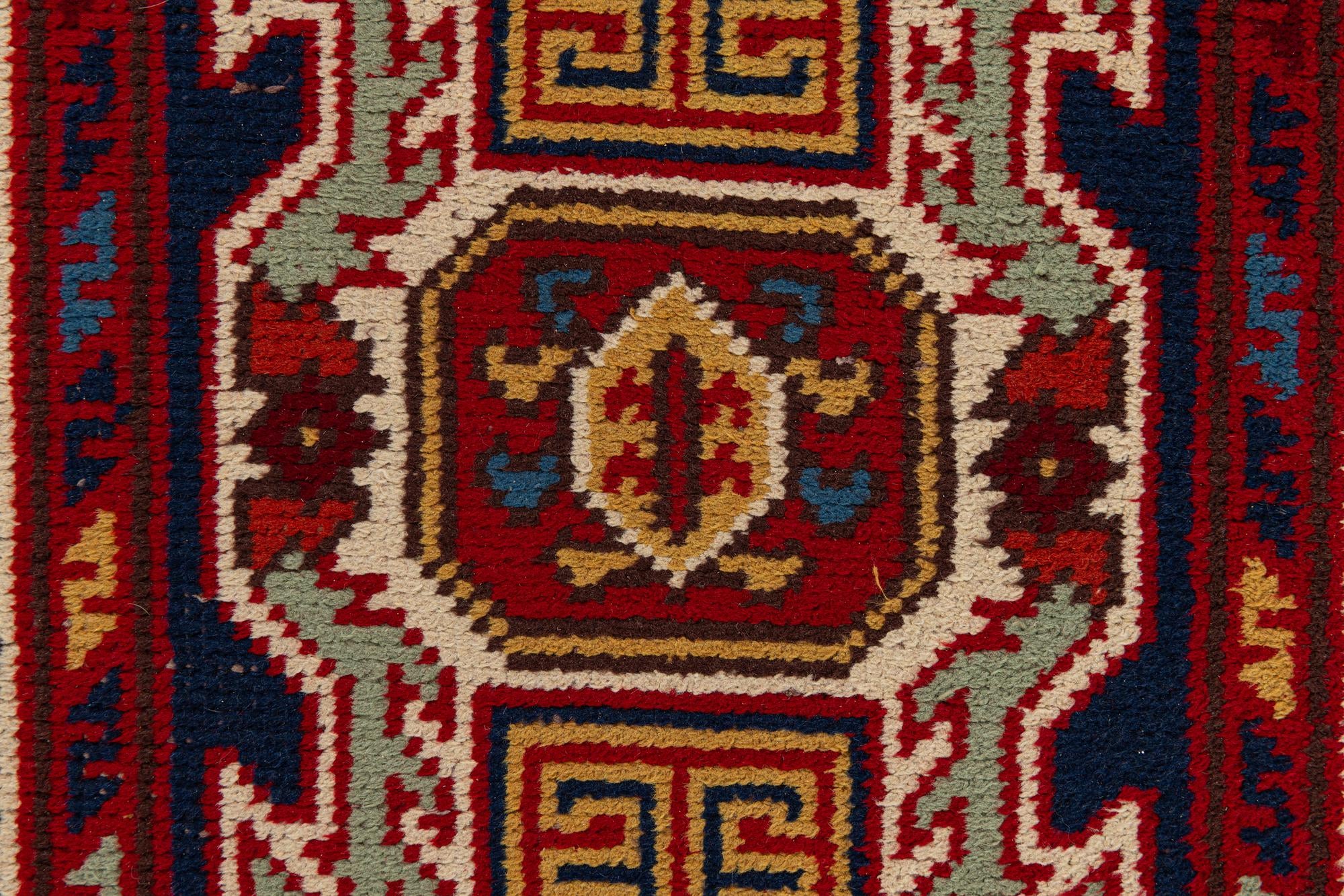 90cm x 345cm anudado a mano marroquí Alfombra Lana Pasillera