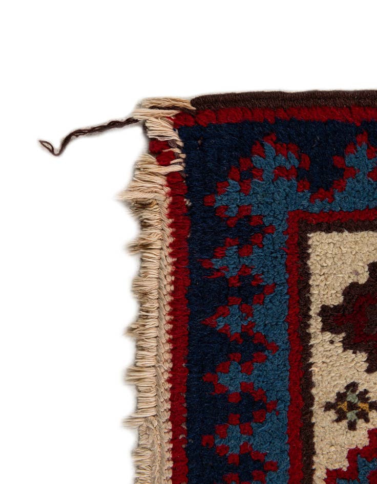 Detail image of 2' 11 x 11' 4  Hand Knotted Moroccan Wool Runner Rug