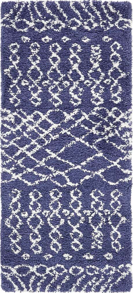 2' 7 x 6' Moroccan Shag Runner Rug