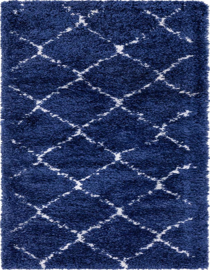Detail image of 2' 7 x 6' Moroccan Shag Runner Rug