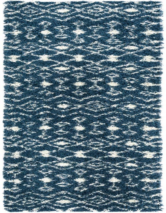 Detail image of 2' 7 x 10' Moroccan Trellis Shag Runner Rug