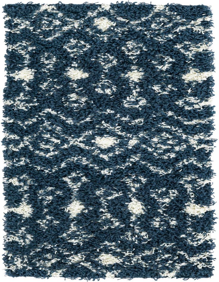 Detail image of 2' x 4' Moroccan Trellis Shag Runner Rug