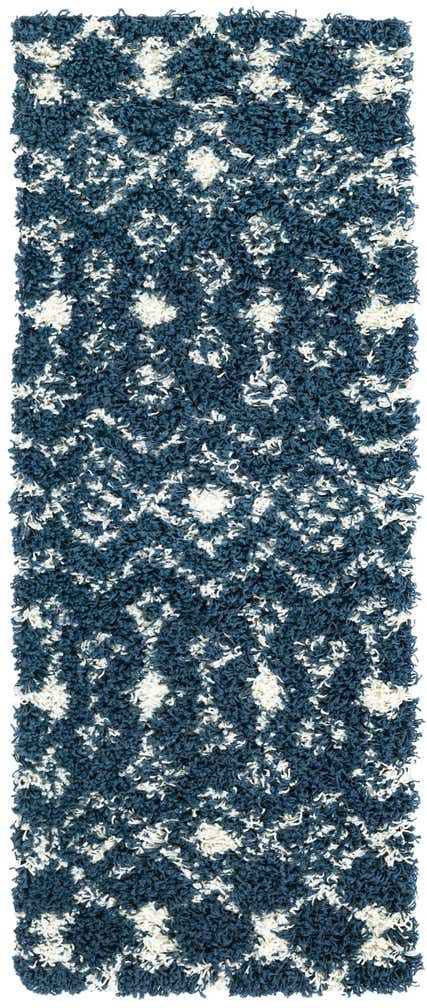 2' x 5' Moroccan Trellis Shag Runner Rug