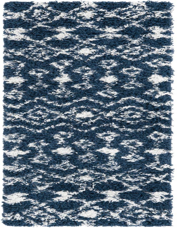 Detail image of 2' x 6' Moroccan Trellis Shag Runner Rug