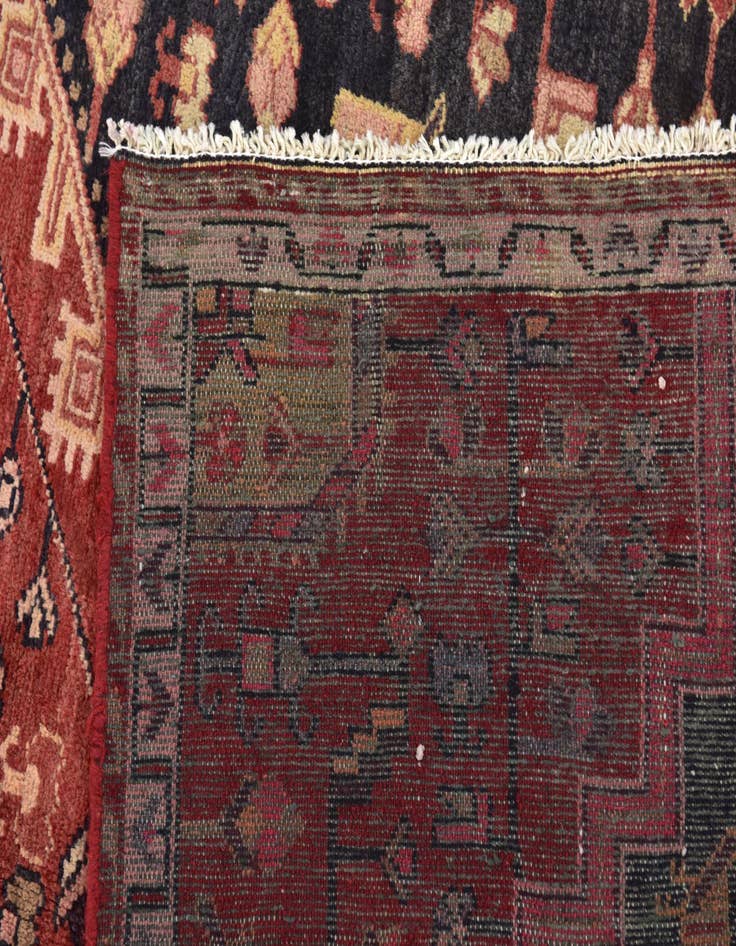 Detail image of 3' 8 x 9' 3  Hand Knotted Nahavand Persian Wool Runner Rug