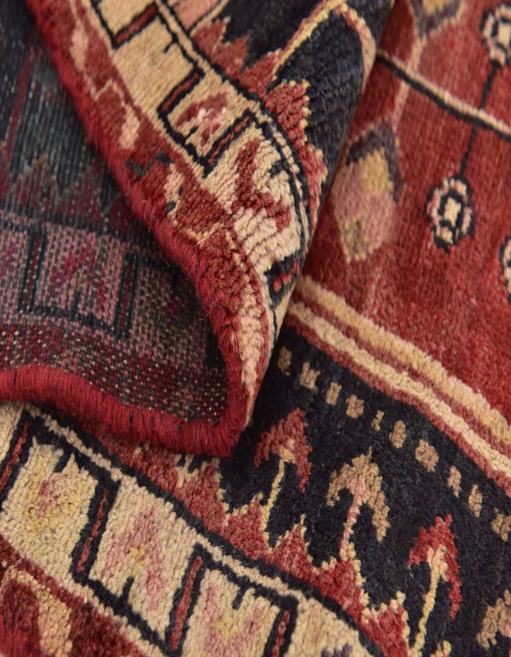 Detail image of 3' 8 x 9' 3  Hand Knotted Nahavand Persian Wool Runner Rug
