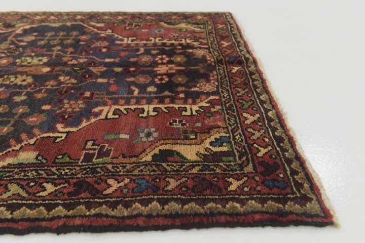3' 9 x 10' 4 Hand Knotted Nahavand Persian Wool Runner Rug