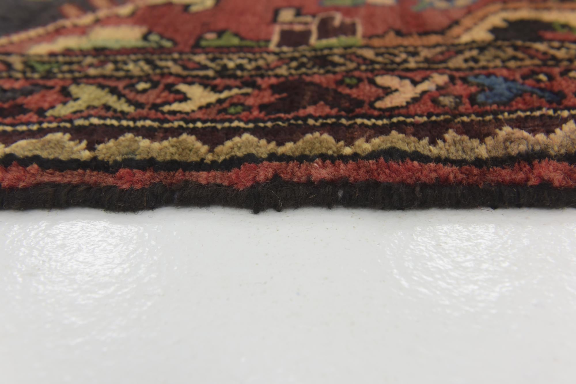 115cm x 315cm anudado a mano Nahavand Alfombra Persa Lana Pasillera