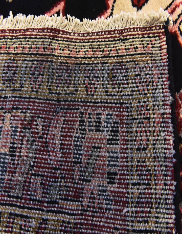 Detail image of 4' 8 x 10'  Hand Knotted Nahavand Persian Wool Runner Rug