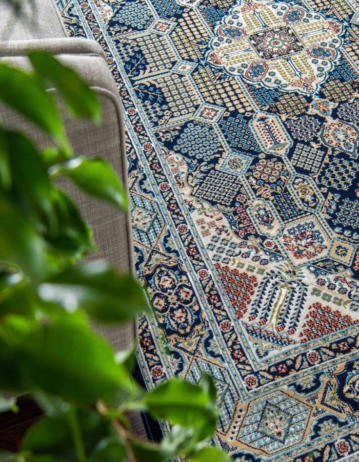 Detail image of 3' x 13' Nain Design Runner Rug